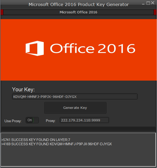 find office 2016 product key with vbscript code